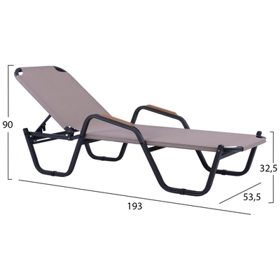 Shezllon HM5486.01 192×59×32 cm, gri