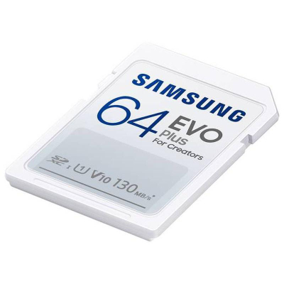 Kartë memorje Samsung EVO Plus, 64GB, SDXC UHS I Class 10