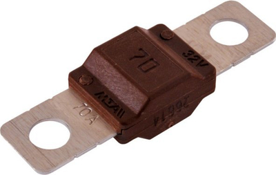 Siguresë AMiO 03477 MIDIVAL, 70A, 12V 24V, kafe