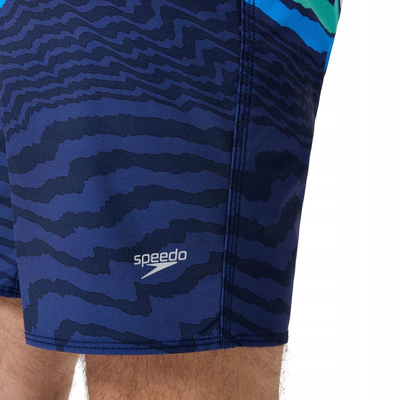 Shorce noti për burra ONeill Lookout Printed 18", UPF50+, navy blu