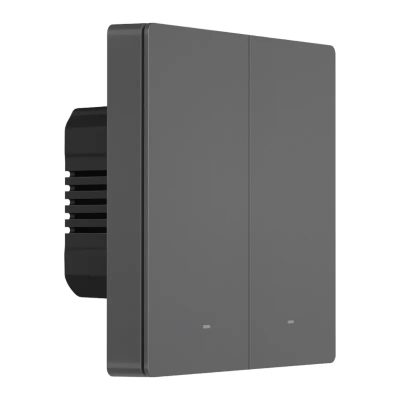 Ndërprerës inteligjent muri Sonoff M5 SwitchMan, 2 kanale, WiFi, gri i errët