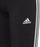 Leggings për vajza Adidas 3 Stripes Tights Jr IC3623, pambuk elastan, e zezë