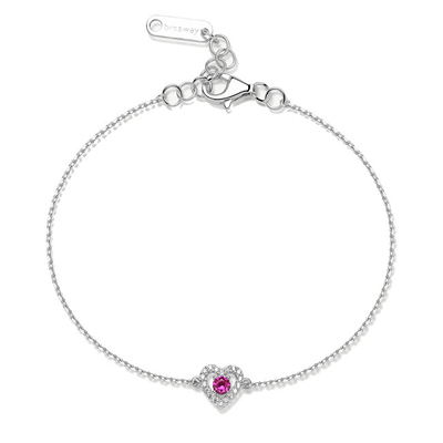 Byzylyk për femra Brosway Passion Ruby Fancy FPR129, i argjendtë