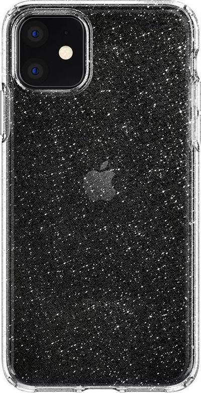 Mbrojtëse Spigen Liquid Crystal për iPhone 11, transparente / me xixa
