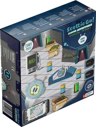 Loja edukative BeCreo Scottie Go Coding Adventures Digital Planet, mësim programimi, 9+