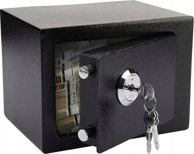 Kaso sigurie Extralink S-404, bravë me çelës, për shtëpi dhe zyrë, e zezë