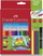 Set lapsa me ngjyra Faber-Castell 201597, trekëndor, 24 copë, shumëngjyrëshe