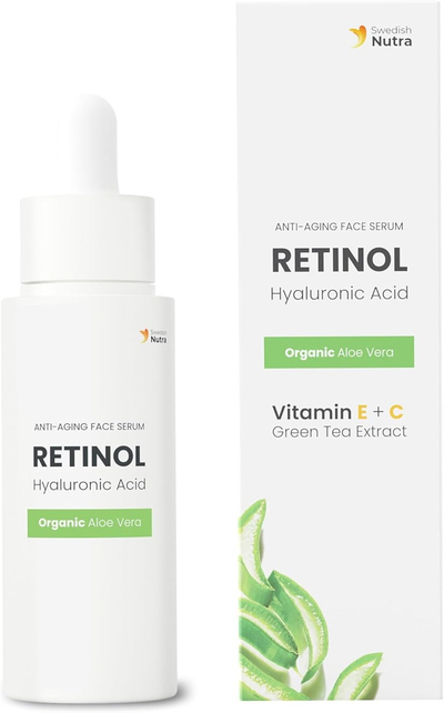 Serum kundër rrudhave Swedish Nutra Retinol Hyaluronic Acid, 30ml