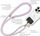Rrip universal telefoni Guess CBDY Cord, 150 cm, najlon, lejla