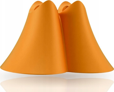 Mbajtëse furçash dhëmbësh Promis Duo, bioplastikë, për 2 furça, portokalli