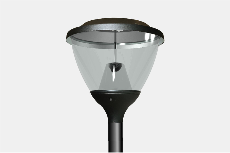 Ndriçues parku OCP Miledia 3, LED 55W, 5900 lm 4000K, i zi
