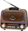Radio portative analoge Kruger&amp;Matz KM 833, AM FM SW, Bluetooth, me bateri, e zezë