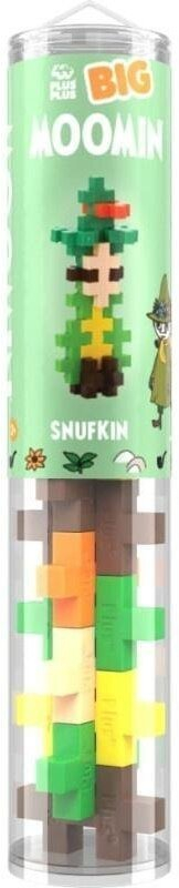 Lodra ndërtuese Plus Plus Big Moomins Tube Snufkin, 15 copë, shumëngjyrëshe