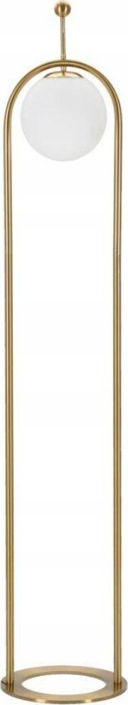 Подна ламба Mauro Ferretti Glamy Arc, Ø28 x 168cm, 1xE27 40W, бело злато