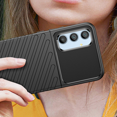 Këllëf Thunder për Samsung Galaxy A54 5G, TPU, kundër rënjeve, i zi