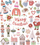 Stickerë me shkëlqim Cozy Christmas, set 43 copë, motive Krishtlindjesh, shumëngjyrëshe