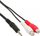 Kabllo audio InLine Jack 3.5mm në RCA x2, 5m, e zezë