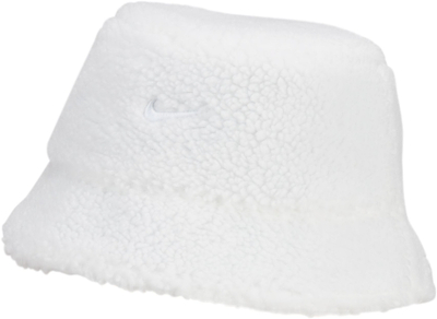 Капа bucket Nike Sportswear, двострана од руно, бела црна