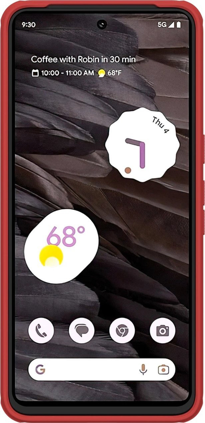 Mbulesë telefoni Nillkin Super Frosted Shield Pro për Google Pixel 8 Pro, TPU PC, antirrëshqitëse, e kuqe