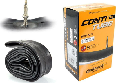 Gomë e brendshme për biçi Continental MTB 27.5, 27.5 x 1.75-2.4, me valvul Presta 42mm, e zezë