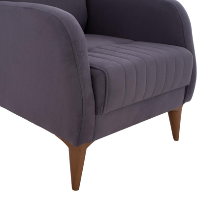 Kolltuk Hayes velvet 70×83×96 cm (HM9135.01), gri