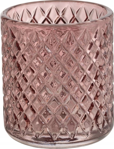Gotë dhëmbësh Atessa Dusky Pink, e vogël, teksturë diamant, rozë e butë