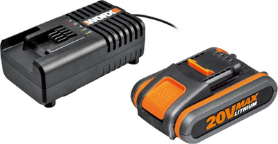 Ударна дупчалка Worx Perc Ator BL 2V, безчеткест мотор, стега 13mm, портокалова