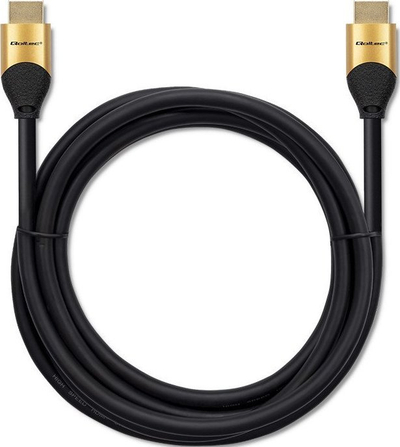Kabllo HDMI Qoltec 50355, HDMI 2.1, 2m, e zezë
