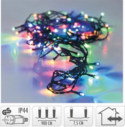 Drita zbukuruse për pemë, 120 LED, 9m, multikolor