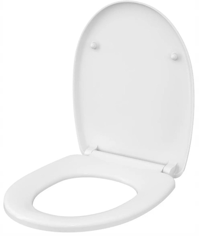 Ule WC Cersania Duroplast, antibakteriale, mbyllje e butë, e bardhë