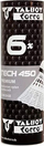 Flutura badminton Talbot Torro TT Shuttle Tech 450, plastikë, medium, të bardha, 6 copë