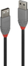 Kabllo USB 2.0 Lindy 36690, A në A, 480 Mbps, e zezë