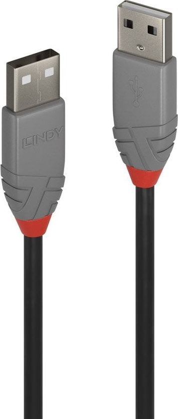 Kabllo USB 2.0 Lindy 36690, A në A, 480 Mbps, e zezë