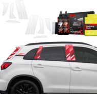 Folie mbrojtëse shtyllash BodyShield 10in1 për Mitsubishi ASX Facelift 2024 2025, PPF transparente, set komplet, e tejdukshme
