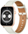 Smartwatch Colmi C28, ekran 1.93", Bluetooth, gold me rrip lëkure të bardhë