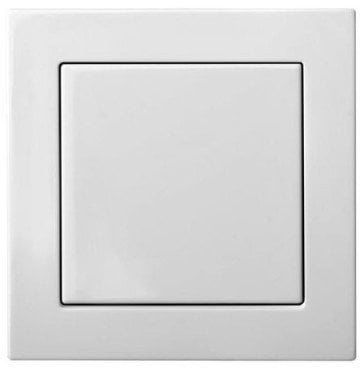 Ndërprerës EPSILON flush mounting, IP44, i bardhë