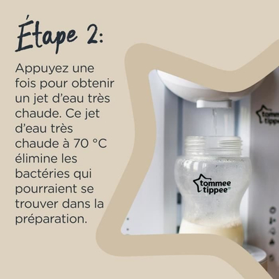 Pajisje për formulë Tommee Tippee Perfect Prep me funksion Hot Shot, e bardhë