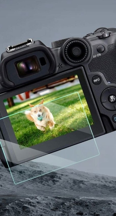 Set mbrojtës ekrani K&amp;F Concept, për Canon EOS R6 II R6 R7, xham i temperuar, transparent