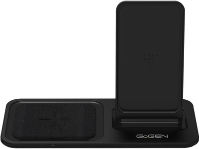 Безжичен полнач GoGEN CHST303B, 3 во 1, 15W, црн