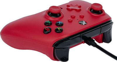 Kontroller PowerA Artisan Red Xbox Series, me kabllo, i kuq