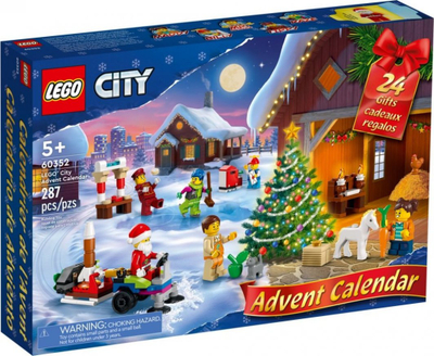Kalendar Adveti LEGO City 60352, 287 pjesë, 5+ vjeç, shumëngjyrësh