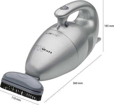 Fshesë dore me vakum Clatronic HS 2631, argjendi