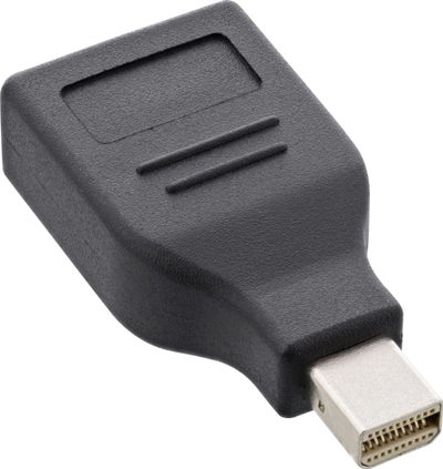 Adapter AV InLine 17196B, Mini DisplayPort në DisplayPort, 4K 60Hz, i zi