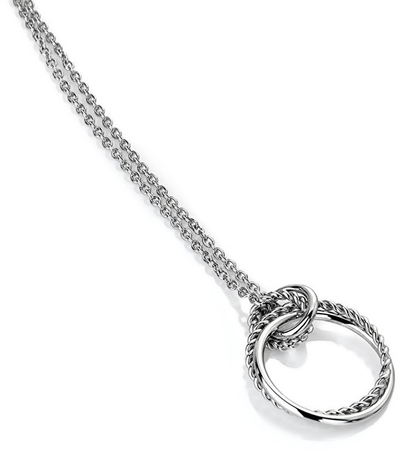 Varëse për femra Hot Diamonds Jasmine DP735, e argjendtë
