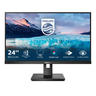 Monitor Philips S Line, 23.8", 1920 x 1080, Full HD, 75 Hz, i zi
