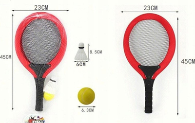 Set raketa plazhi Paqe, 45 cm, me top dhe shuttlecock, shumëngjyrësh