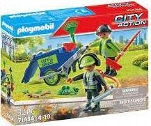 Set lodër PLAYMOBIL City Action 71434 Cleaning Team, figura, makinë pastrimi rruge, shumëngjyrësh