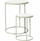Set tavolinash anësore Home & Styling Verona, 2 copë, rrethore, e bardhë