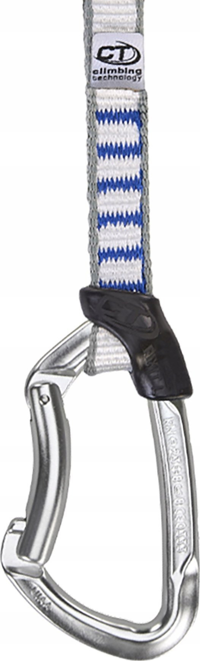 Експрес за искачување Climbing Technology Lime Set NY, 12 cm, ремен полиамид 16 mm, сив со сина
