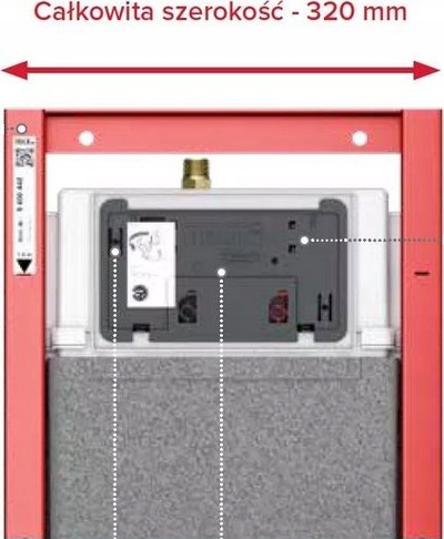 Kornizë WC Tece TECEbase Narrow 32 cm, rezervuar Base 320, mat